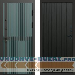 Termo Door ГРАУНД Velutto Verde Бетон Flat Черный кварц